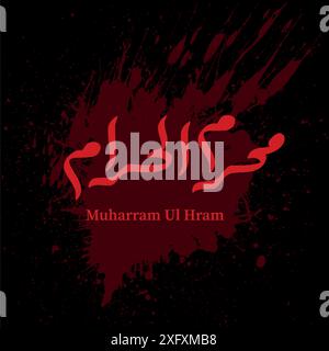 10 Muharram Day of Ashura Template Background . Islamic new year post design with islamic calligeraphy. Translation The tenth day of Muharram Stock Vector