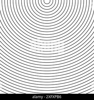 Geometric circular radiating converging circles. Sector of circle set arc sonar. Stock Vector