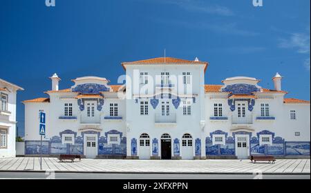 Aveiro, Portugal - 23rd June 2024; Historic building of old Aveiro ...