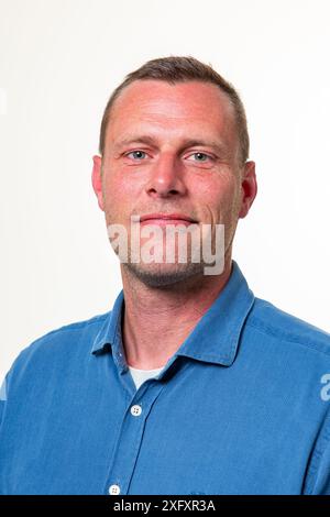 Brussels, Belgium. 04th July, 2024. Vooruit's Jeroen Soete poses during a photoshoot, Thursday 04 July 2024, at the Chamber at the federal parliament in Brussels. BELGA PHOTO KURT DESPLENTER Credit: Belga News Agency/Alamy Live News Stock Photo