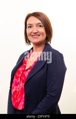 Brussels, Belgium. 04th July, 2024. PS' Sophie Themont poses during a photoshoot, Thursday 04 July 2024, at the Chamber at the federal parliament in Brussels. BELGA PHOTO KURT DESPLENTER Credit: Belga News Agency/Alamy Live News Stock Photo