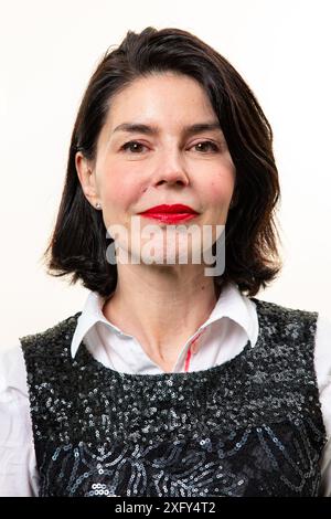 Brussels, Belgium. 04th July, 2024. MR's Valerie Glatigny poses during a photoshoot, Thursday 04 July 2024, at the Chamber at the federal parliament in Brussels. BELGA PHOTO KURT DESPLENTER Credit: Belga News Agency/Alamy Live News Stock Photo