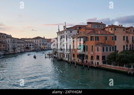 Venice, city view after sunset Stock Photo