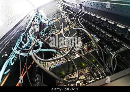 server computer should be high performance, stable, able to serve a large number of users. Stock Photo