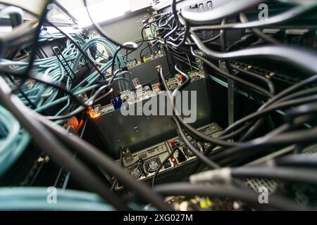 server computer should be high performance, stable, able to serve a large number of users. Stock Photo