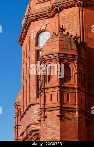 The Pierhead Building, Cardiff Bay, Wales, UK Stock Photo
