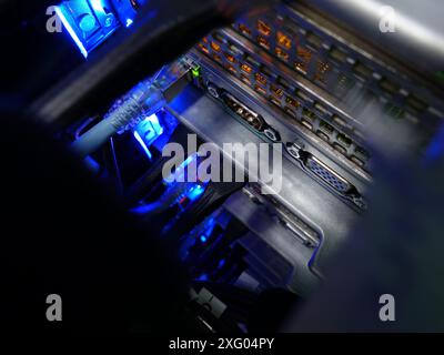 server computer should be high performance, stable, able to serve a large number of users. Stock Photo