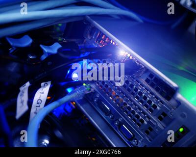 server computer should be high performance, stable, able to serve a large number of users. Stock Photo