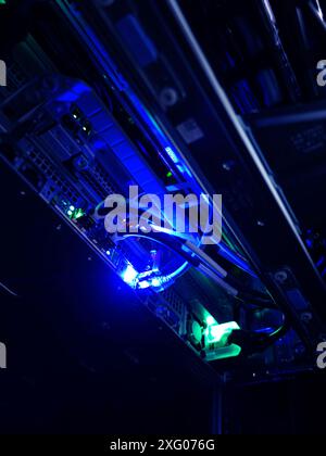 server computer should be high performance, stable, able to serve a large number of users. Stock Photo