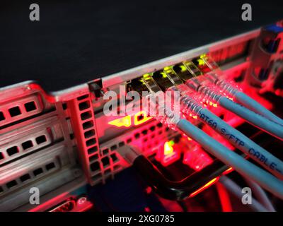 server computer should be high performance, stable, able to serve a large number of users. Stock Photo