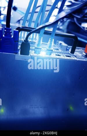 server computer should be high performance, stable, able to serve a large number of users. Stock Photo