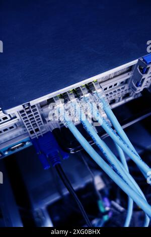 server computer should be high performance, stable, able to serve a large number of users. Stock Photo