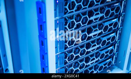 server computer should be high performance, stable, able to serve a large number of users. Stock Photo
