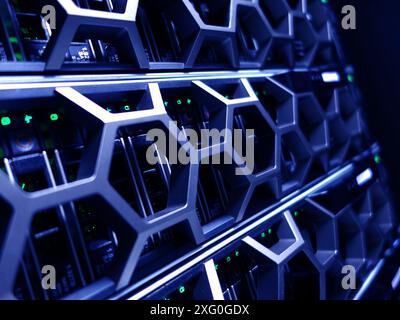 server computer should be high performance, stable, able to serve a large number of users. Stock Photo