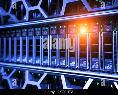 server computer should be high performance, stable, able to serve a large number of users. Stock Photo