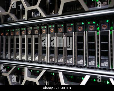 server computer should be high performance, stable, able to serve a large number of users. Stock Photo