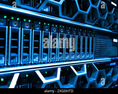 server computer should be high performance, stable, able to serve a large number of users. Stock Photo