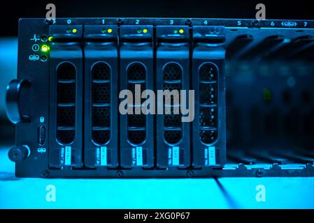 server computer should be high performance, stable, able to serve a large number of users. Stock Photo