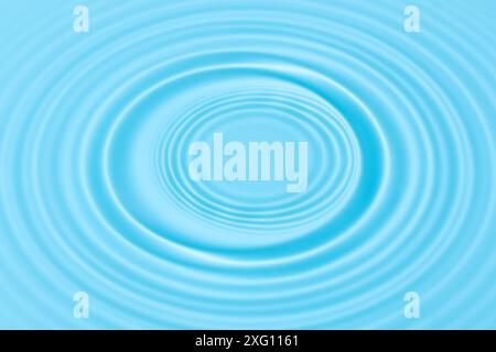 Water surface background texture with circle water ripple waves. Water blue abstract wallpaper Stock Photo