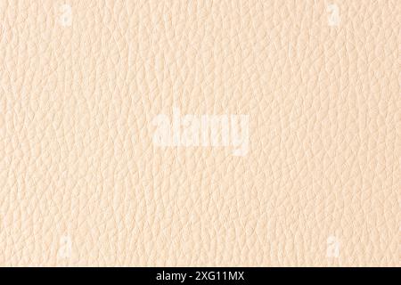Beige Leather background texture. Full frame Stock Photo
