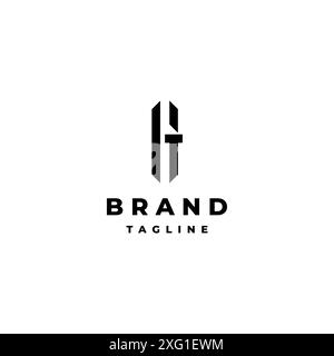 Bold Initial Letter GT Logo Design. Minimalist Initial Letter G And T Logo Design. Stock Vector