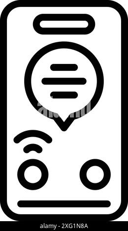 Response message to incoming call smartphone interface vector template ...