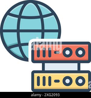 Icon for proxy,proxy server Stock Vector
