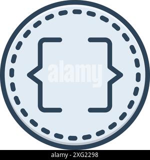 Icon for bracket,parentheses Stock Vector