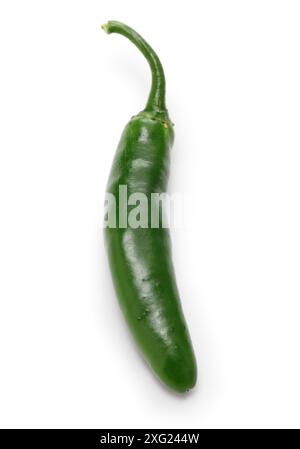 serrano peppers isolated on white background Stock Photo