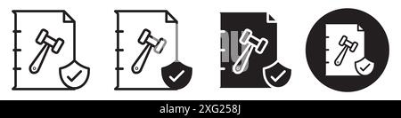 Code pof conduct glyph icon vector set collection for web vector set collection for app ui Stock Vector