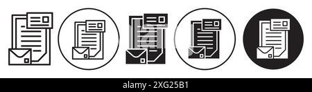 Collateral Icon vector set collection for web vector set collection for app ui Stock Vector