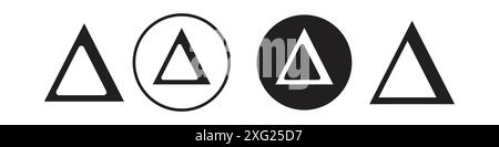 Delta Symbol vector set collection for web vector set collection for app ui Stock Vector