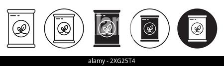 Fertilizer Icon vector set collection for web vector set collection for app ui Stock Vector