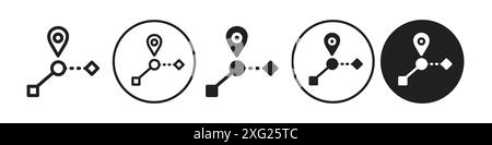 halfway icon vector set collection for web vector set collection for app ui Stock Vector