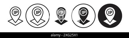 Ip icon vector set collection for web vector set collection for app ui Stock Vector