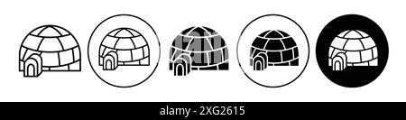 iglo icon vector set collection for web vector set collection for app ui Stock Vector