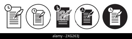 History Icon vector set collection for web vector set collection for app ui Stock Vector