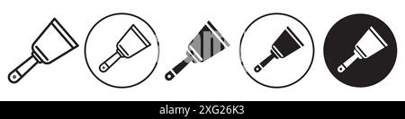Scraper Icon vector set collection for web vector set collection for app ui Stock Vector