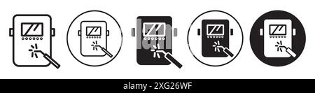 Weldiing Icon vector set collection for web vector set collection for app ui Stock Vector