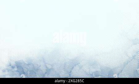 Blue diagonal lines on white background, fade to white. Abstract striped background in 4k resolution. Background for poster, web banner, template etc. Stock Photo