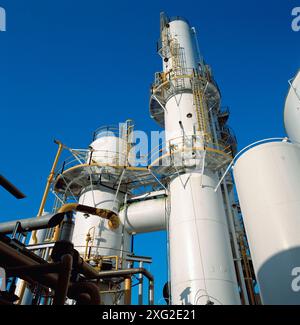 Argon, oxigen and nitrogen tanks. Olaberria. Guipuzcoa. Basque Country. Spain Stock Photo