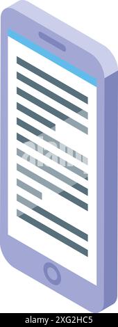 Smartphone is displaying lines of code, representing the work of programmers and developers in software engineering Stock Vector