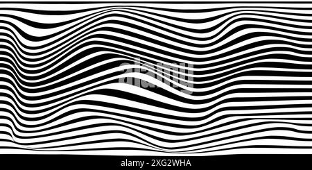 Black and white abstraction line  background Stock Vector