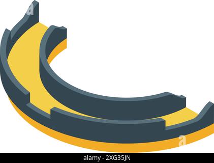 Isometric ancient rome gladiators design concept with square ...