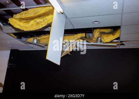 In course of renovating commercial building, damaged ceiling must be ...