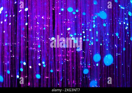 Fiber optics background with lots of light spots. High quality photo Stock Photo