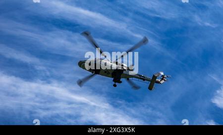 Royal Navy Augusta Westland Wildcat HMA2 ZZ528 Stock Photo