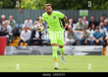 Alfreton, UK. 06th July, 2024. Ben Hamer Goalkeeper during the Alfreton Town FC v Sheffield Wednesday FC friendly match at the Impact Arena, Alfreton, Derbyshire, Englan, United Kingdom on 6 July 2024 Credit: Every Second Media/Alamy Live News Stock Photo