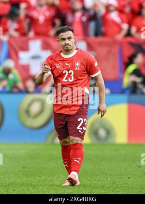 DUSSELDORF - 06/07/2024, Xherdan Shaqiri of Switzerland during the UEFA ...