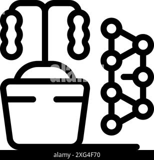 Genetically modified seed icon. Outline genetically modified seed ...
